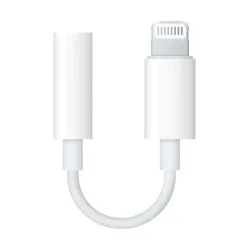 Apple Lightning To 3.5 Mm Headphone Jack Adapter &ndash; White